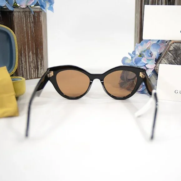 Gucci Round Black GG Logo Acrylic Metal Sunglasses NWT GG0975S m47252005728_1.jpg main image 4